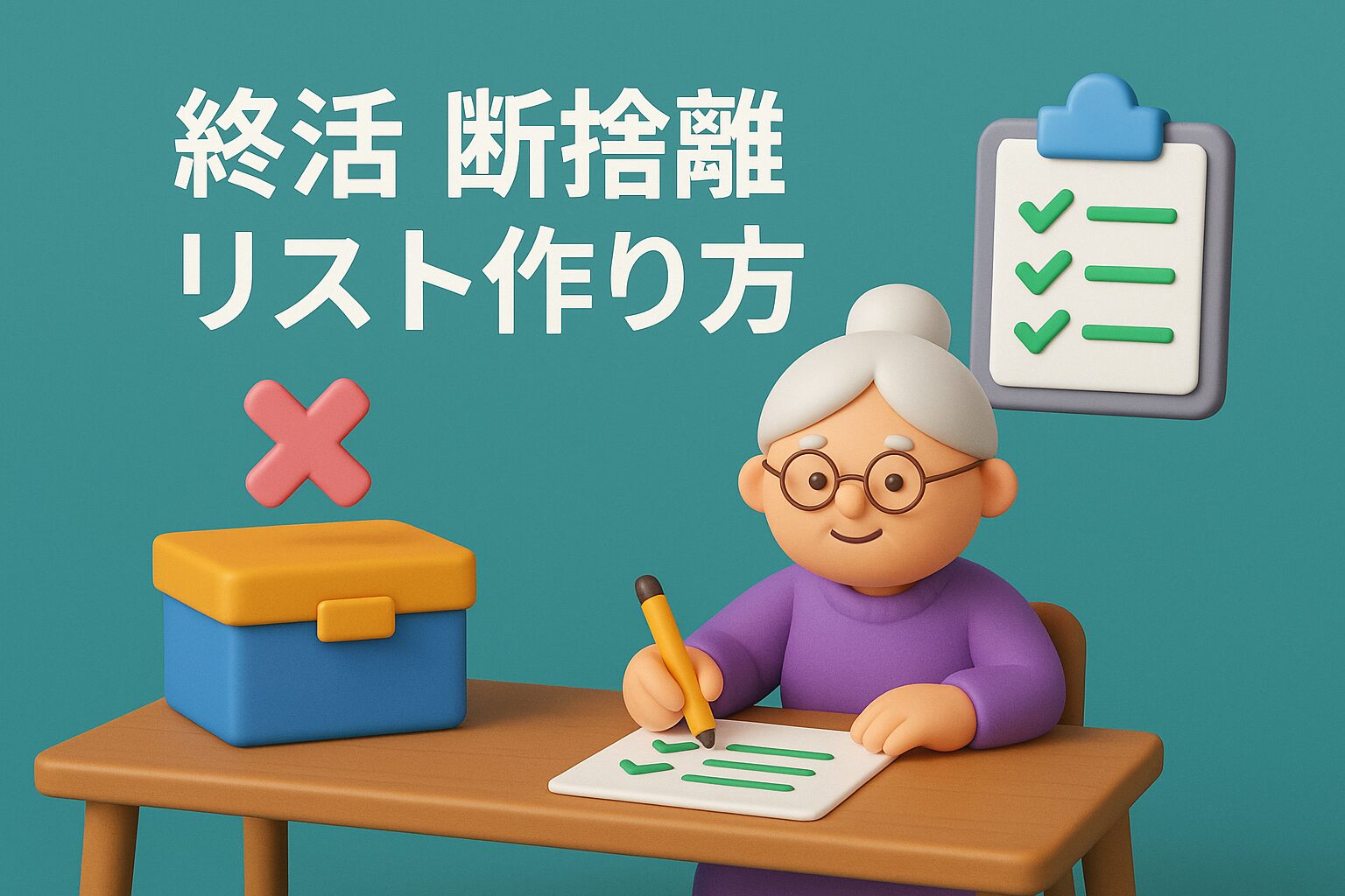 終活 断捨離 リスト作り方:50代・60代・70代の不安解消ガイド