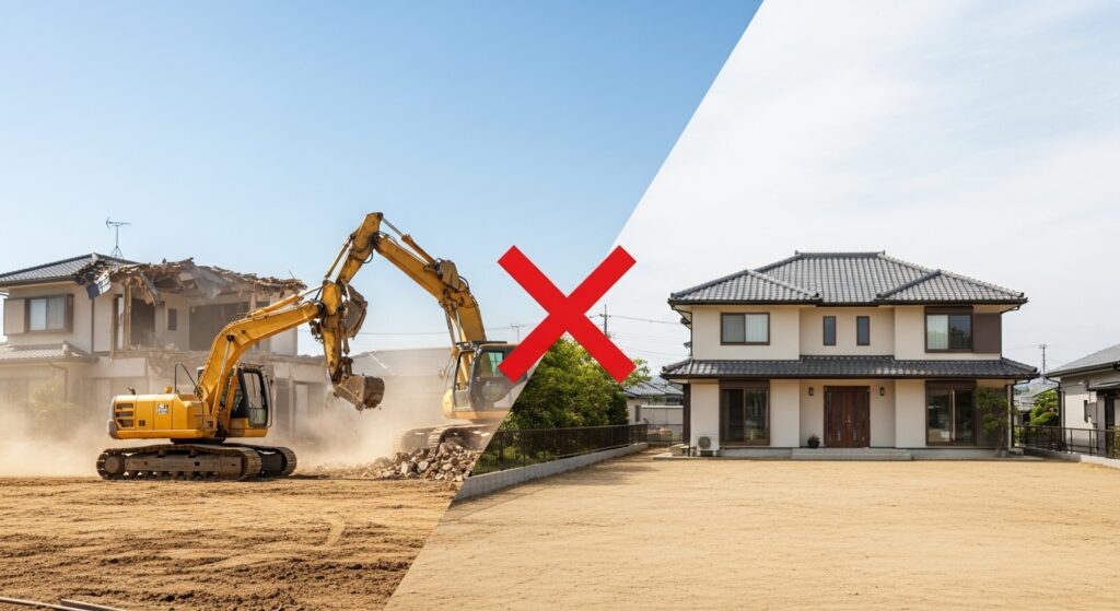 解体して更地にするのは最悪手