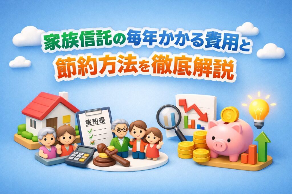家族信託費用毎年の内訳と節約方法を徹底解説