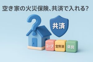 コープ共済の火災保険は空き家NG？全労済と県民共済の真実