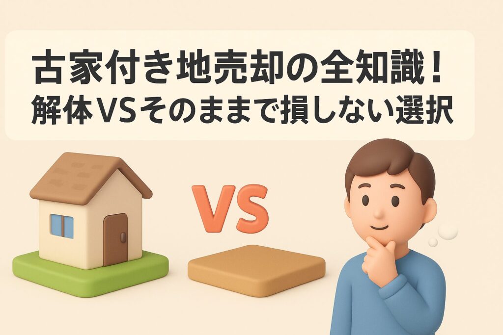 古家付き地売却の全知識！解体VSそのままで損しない選択