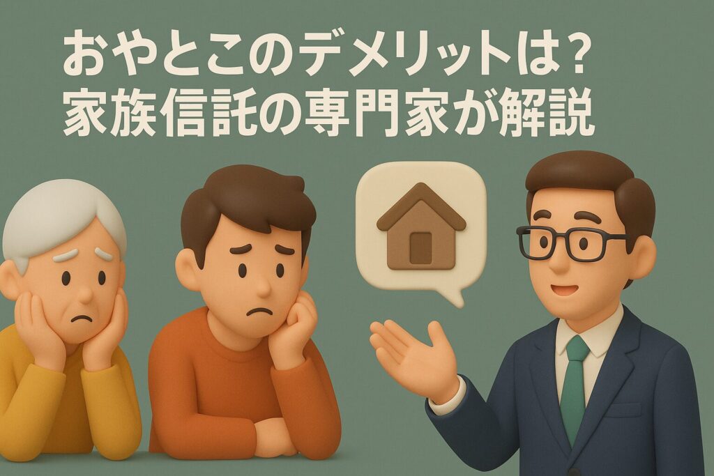 おやとこのデメリットは？家族信託の専門家が真実を暴露します