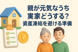 親が元気なうち実家どうする?資産凍結を避ける準備