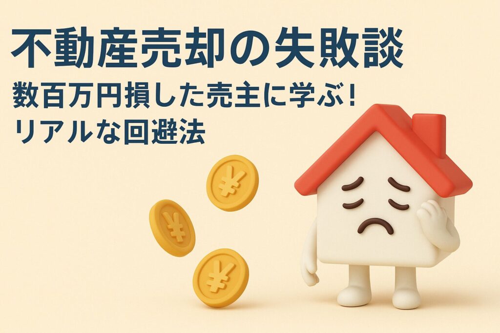 不動産売却の失敗談｜数百万円損した売主に学ぶ！リアルな回避法