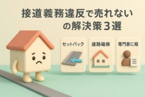 接道義務違反で売れない物件の解決策3選