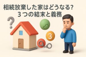 相続放棄した家はどうなる？3つの結末と義務