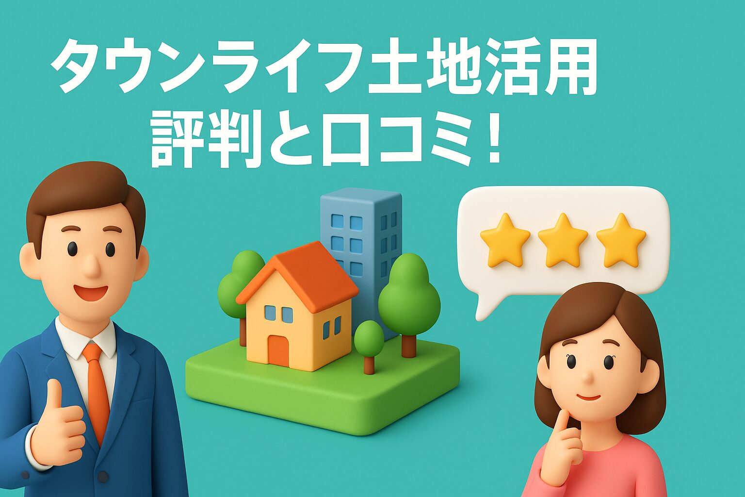 タウンライフ土地活用 評判と口コミ!相続のメリットデメリット完全解説