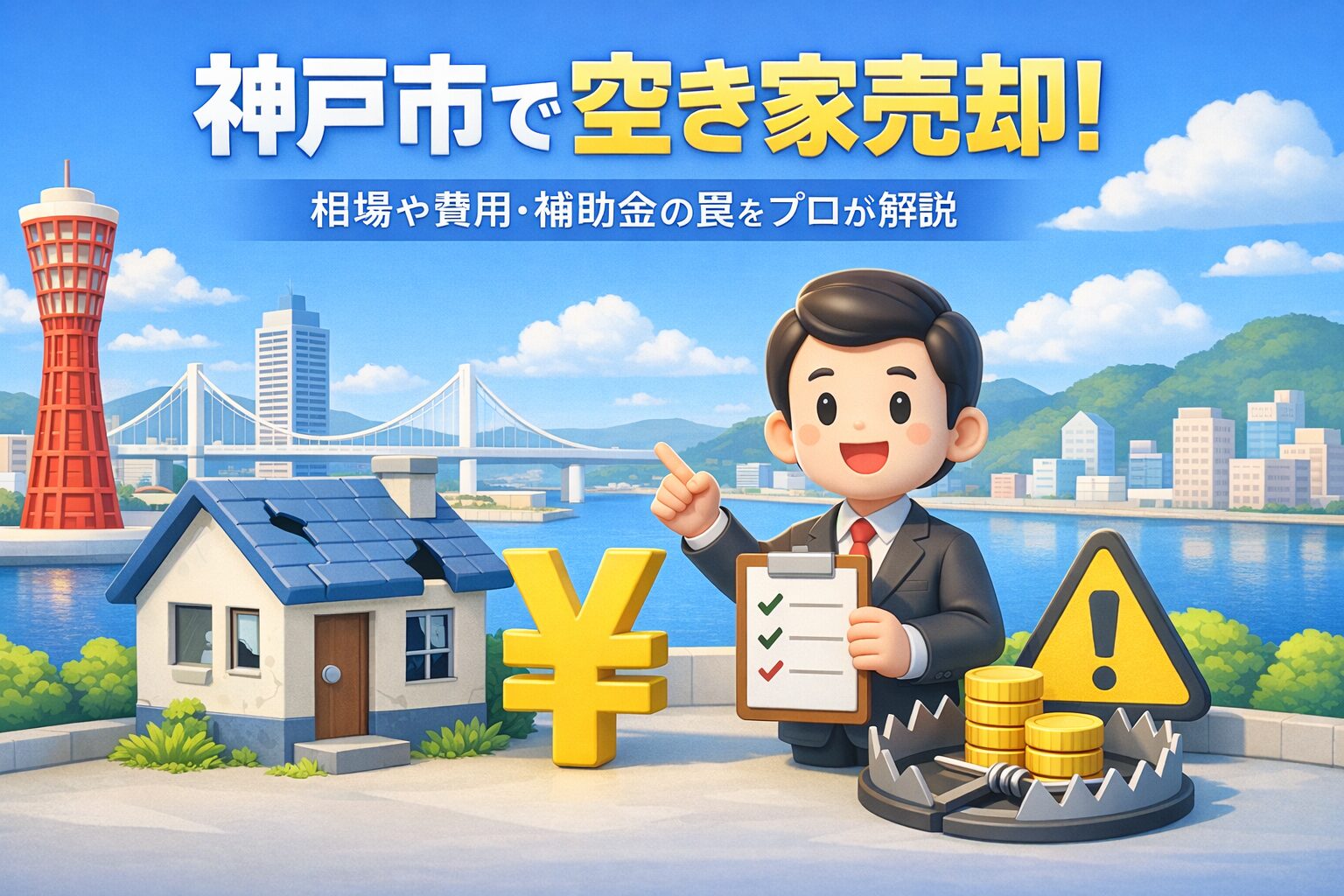 神戸市で空き家売却！相場や費用・補助金の罠をプロが解説