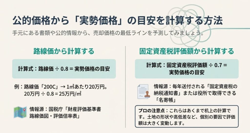 不動産情報ライブラリやレインズを利用して、実際の成約価格や市場トレンドを確認する方法。