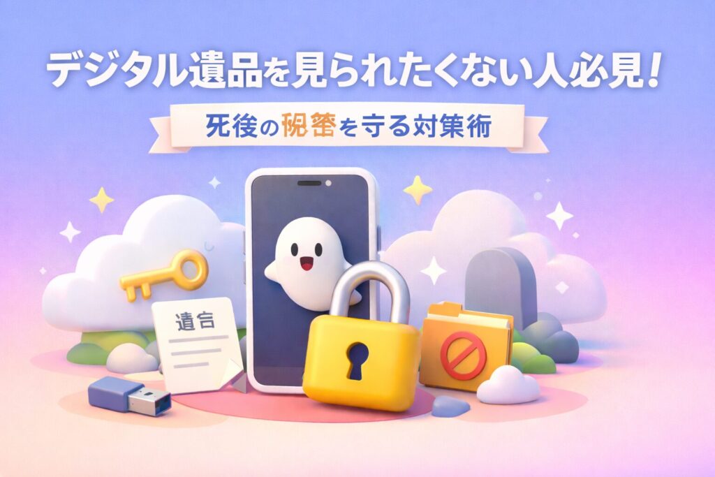 デジタル遺品を見られたくない人必見！死後の秘密を守る対策術