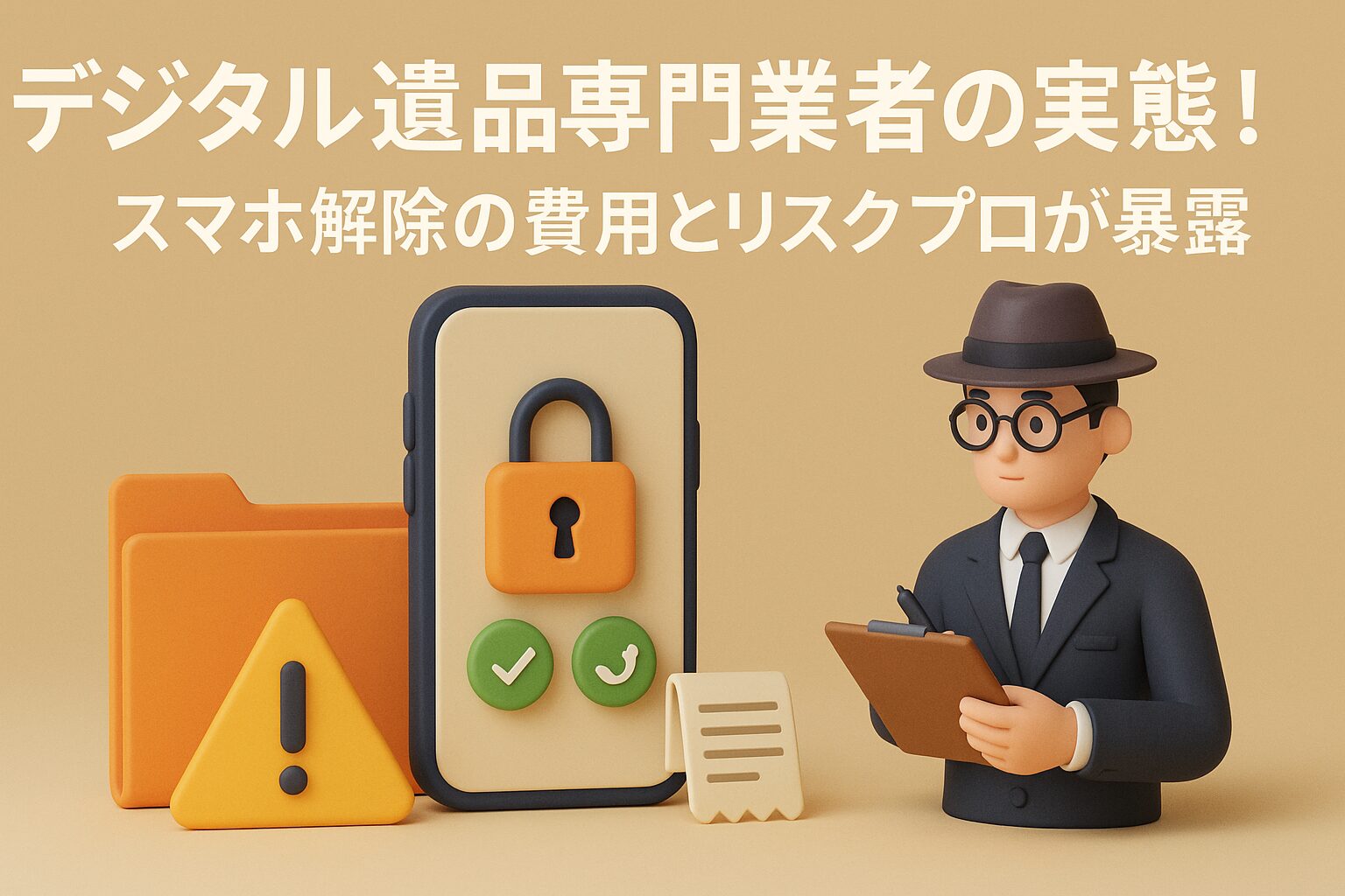 デジタル遺品専門業者の実態！スマホ解除の費用とリスクをプロが暴露