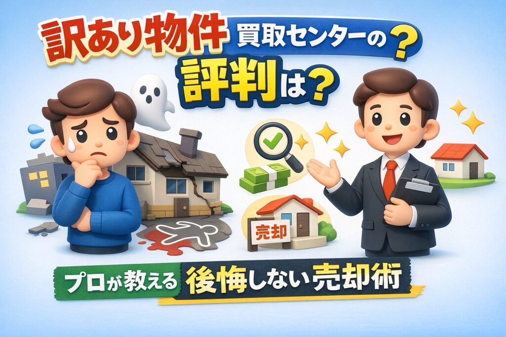 訳あり物件買取センターの評判は？プロが教える後悔しない売却術