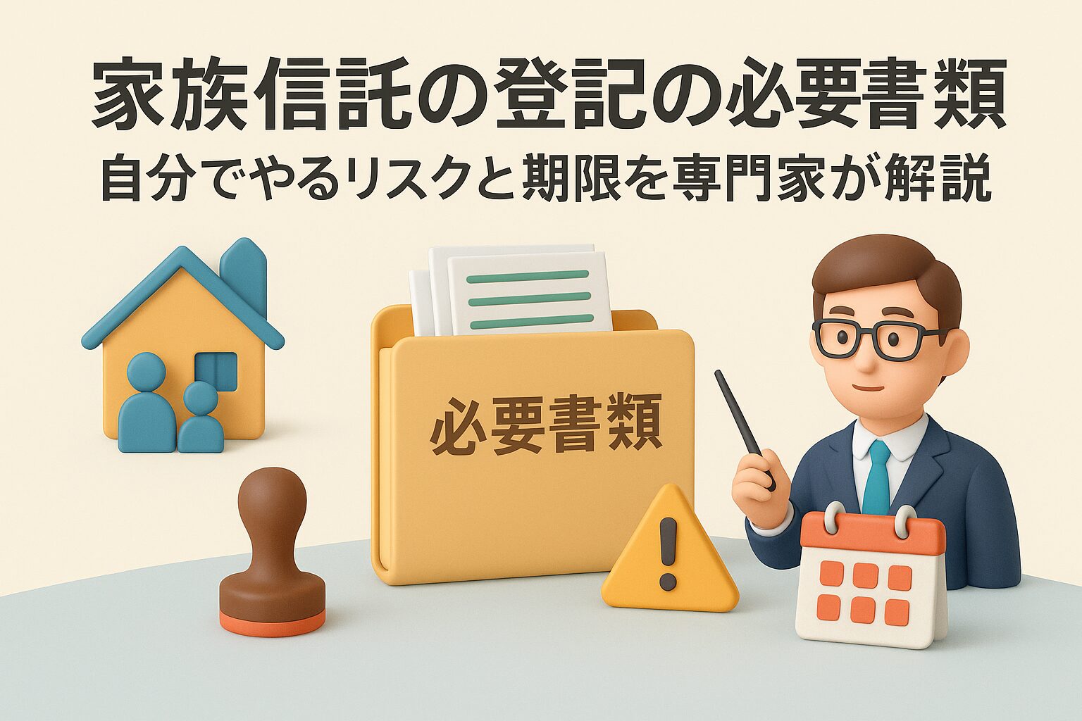家族信託の登記の必要書類｜自分でやるリスクと期限を専門家が解説