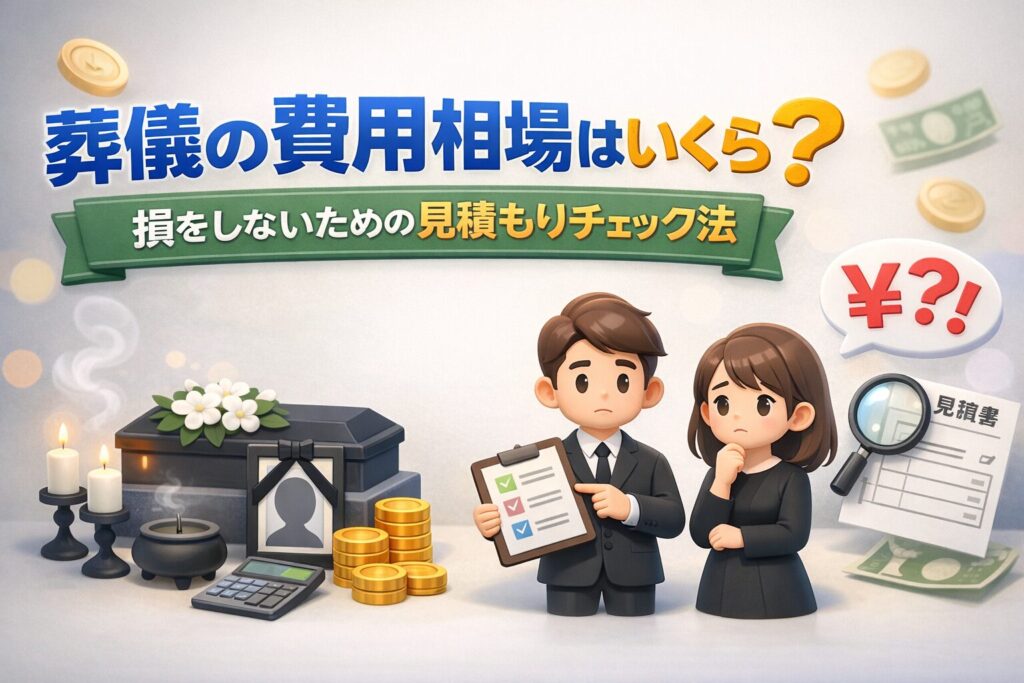 葬儀の費用相場はいくら？損をしないための見積もり確認法