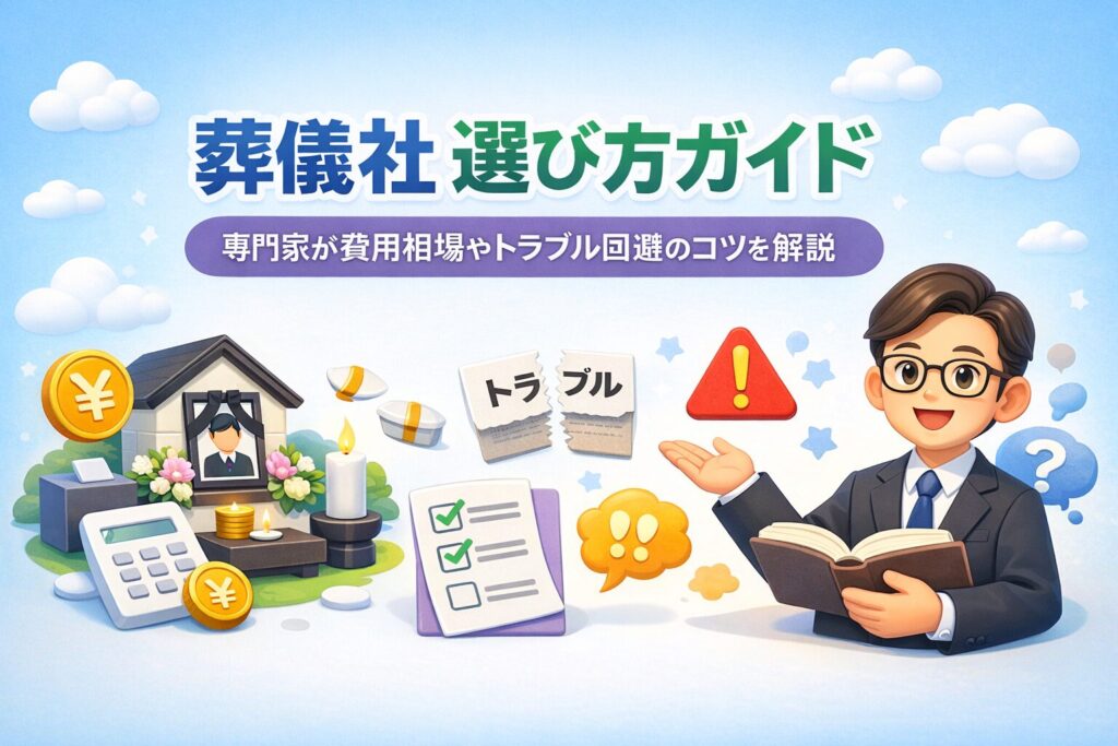 葬儀社 選び方ガイド｜費用相場やトラブル回避術を専門家が解説