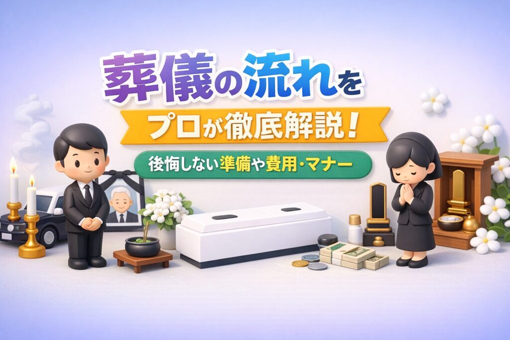 葬儀（葬式）の流れをプロが徹底解説！後悔しない準備と費用・マナー