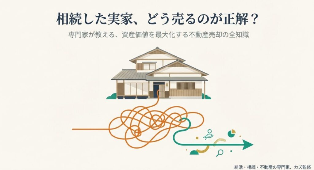 相続した実家を最高値で売却するための全知識をまとめた表紙画像