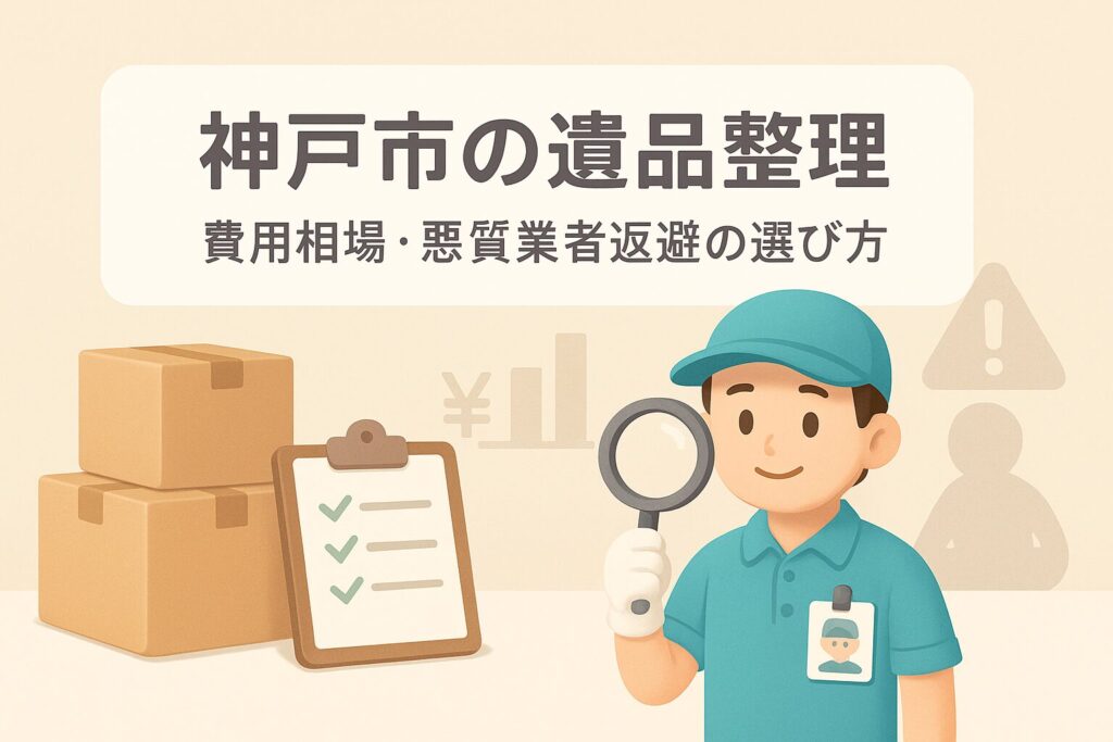 神戸市の遺品整理｜費用相場と悪質業者を回避するプロの選び方