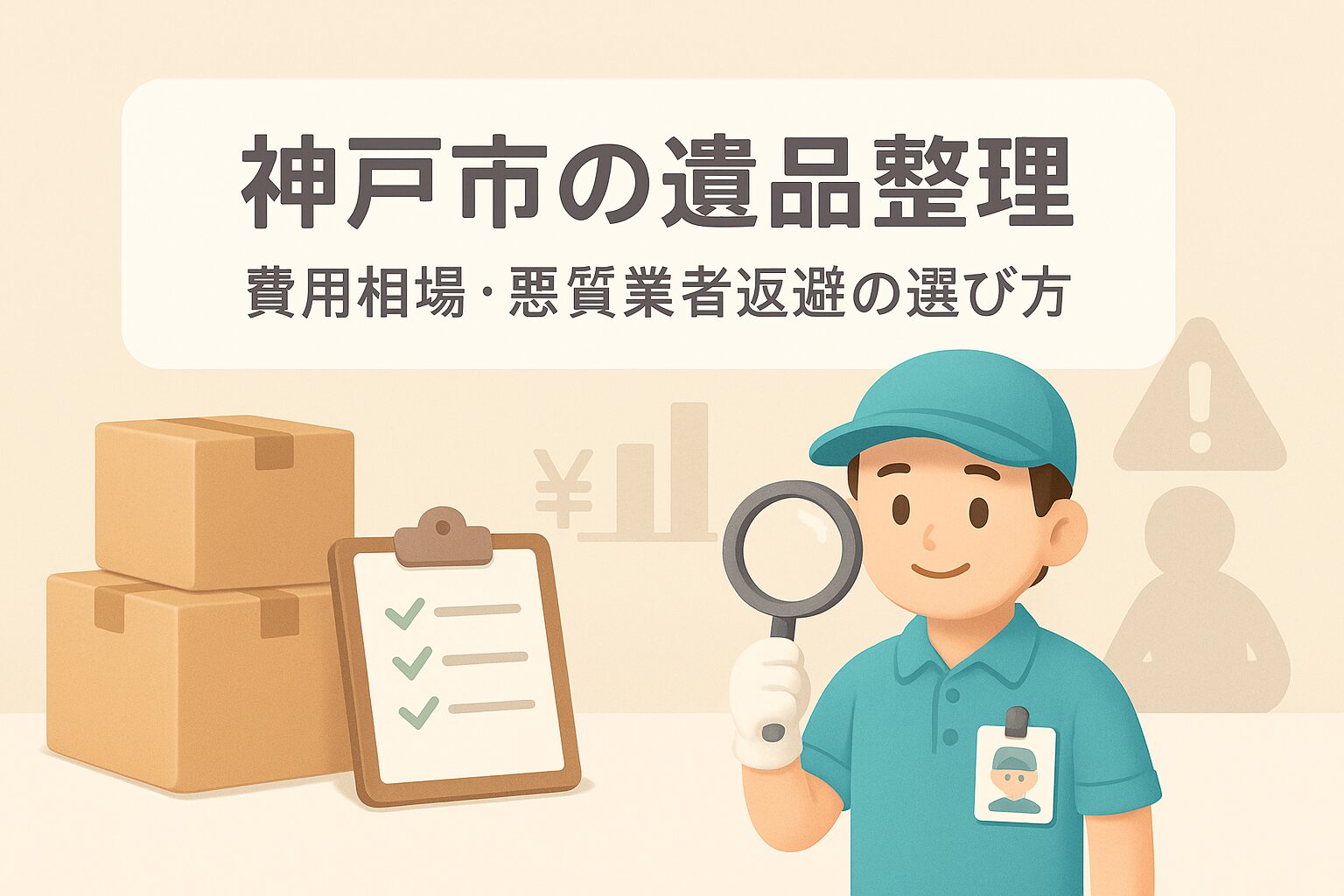 神戸市の遺品整理｜費用相場と悪質業者を回避するプロの選び方