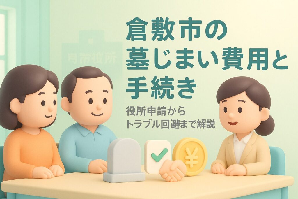 倉敷市の墓じまい費用と手続き！役所申請からトラブル回避まで解説