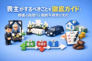喪主やすること徹底解説｜葬儀・相続手続きの優先順位と流れ