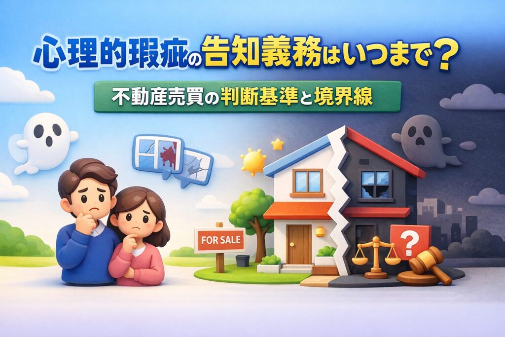 心理的瑕疵の告知義務はいつまで？売買で迷う境界線と判断基準