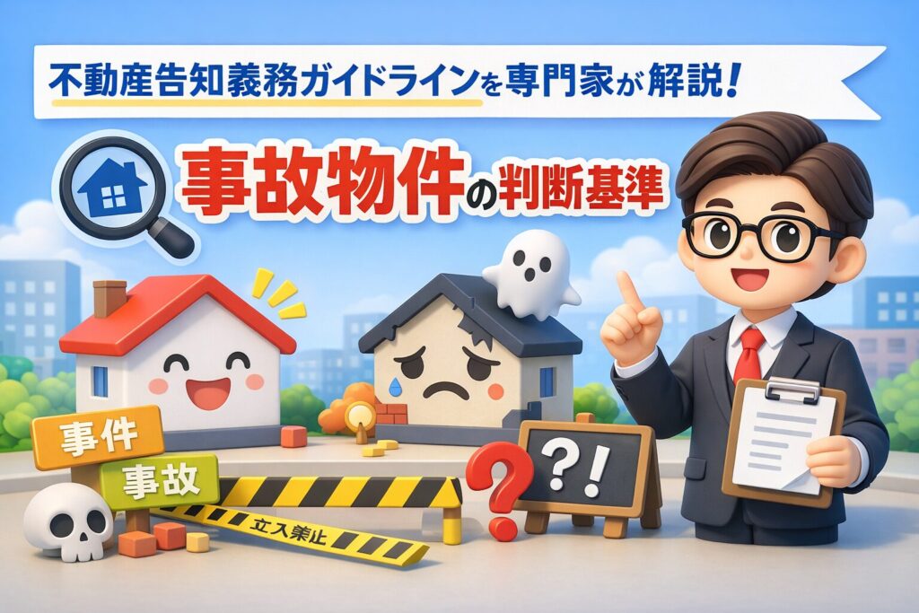 不動産告知義務ガイドラインを専門家が解説！事故物件の判断基準