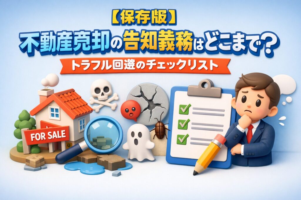 【保存版】不動産売却の告知義務はどこまで？トラブル回避のチェックリスト