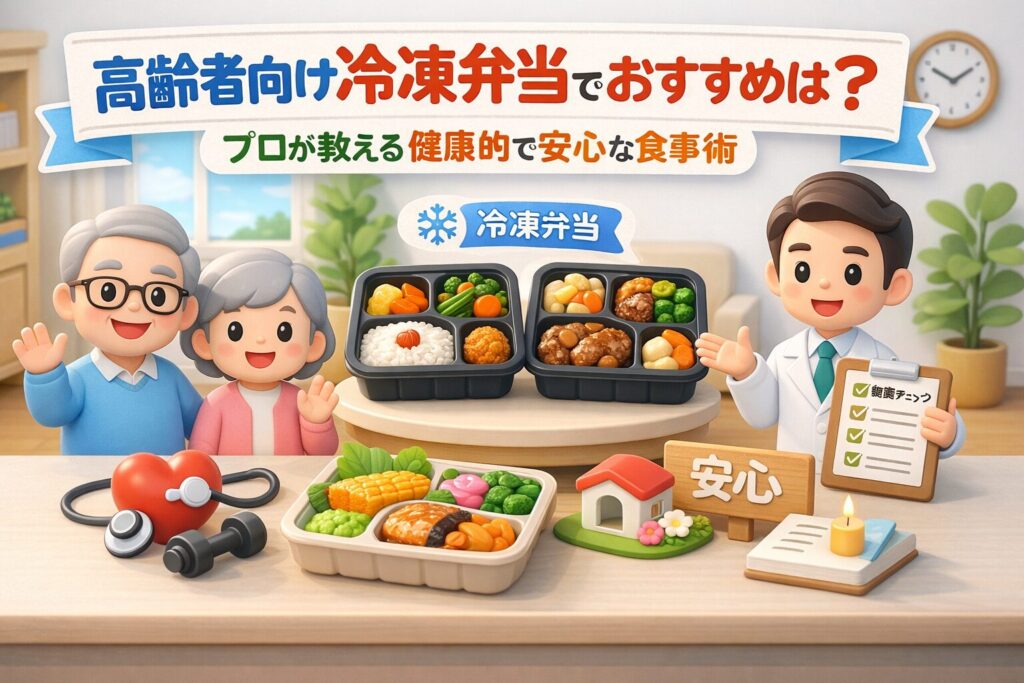 高齢者向け冷凍弁当でおすすめは？プロが教える健康と終活の食事術