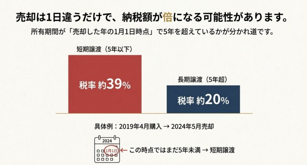 売却価格2000万円に対して諸費用が約100万円かかることを示したイメージ