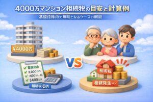 4000万マンション相続税の目安と計算例｜基礎控除内で無税になるケースを判定