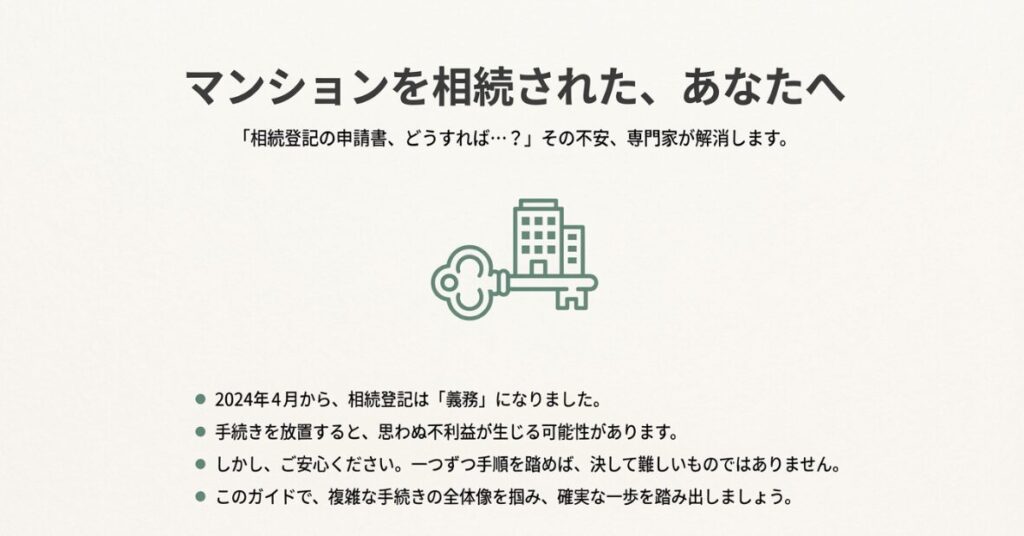マンション相続登記の申請書作成と義務化に対応するための専門家監修ガイド表紙
