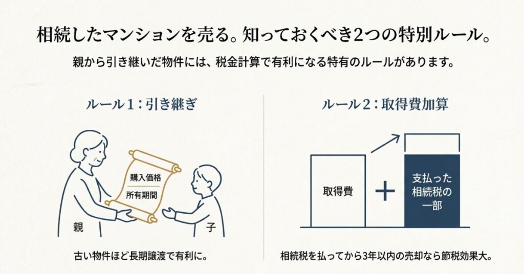 売却時の節税をとるか新居のローン控除をとるかの選択肢を比較した天秤の図