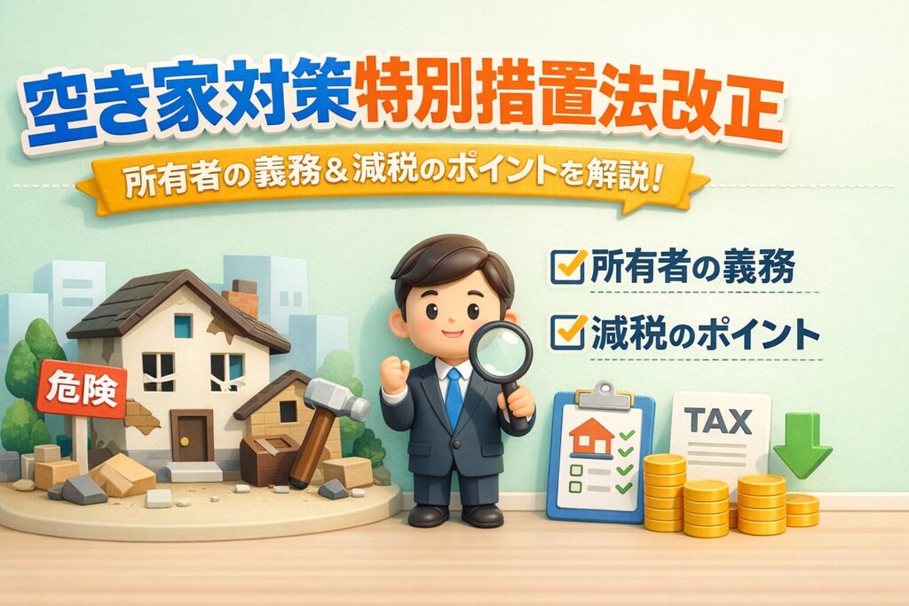 空き家対策特別措置法改正わかりやす解説！所有者の義務と減税のポイント