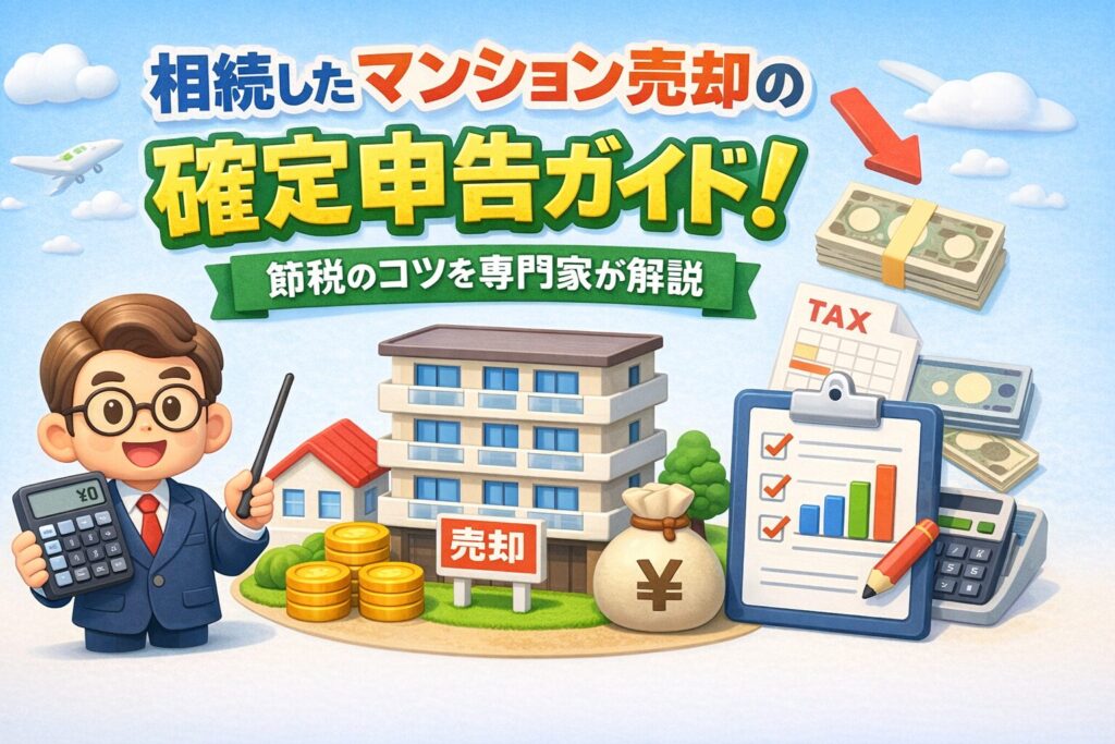 相続したマンション売却の確定申告ガイド！節税のコツを専門家が解説