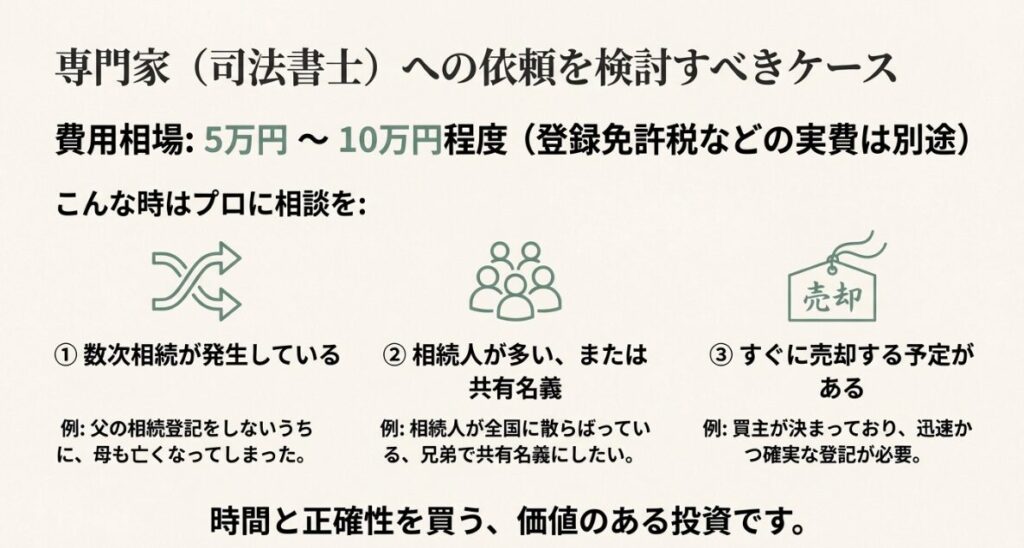 司法書士への依頼費用の相場と数次相続などの複雑なケースの事例紹介
