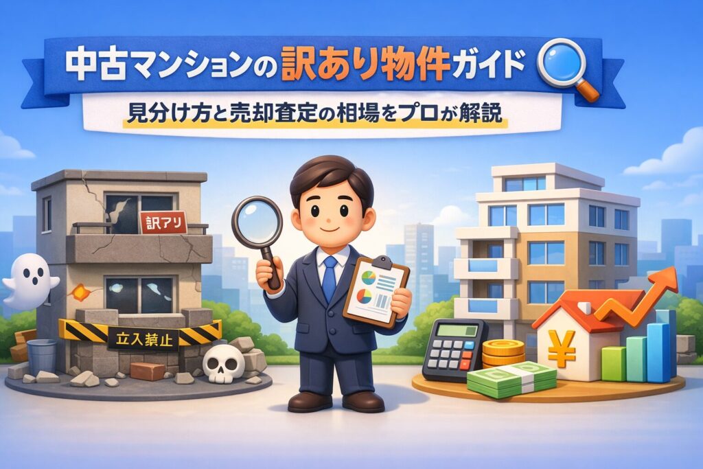 中古マンションの訳あり物件ガイド｜見分け方と売却相場をプロが解説