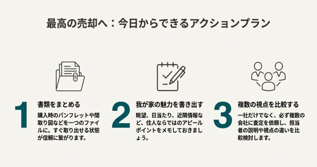 花火の眺望や風通し、近隣のマナーの良さなど、住んでいるからこそ分かる暮らしの魅力を伝える具体例のリスト