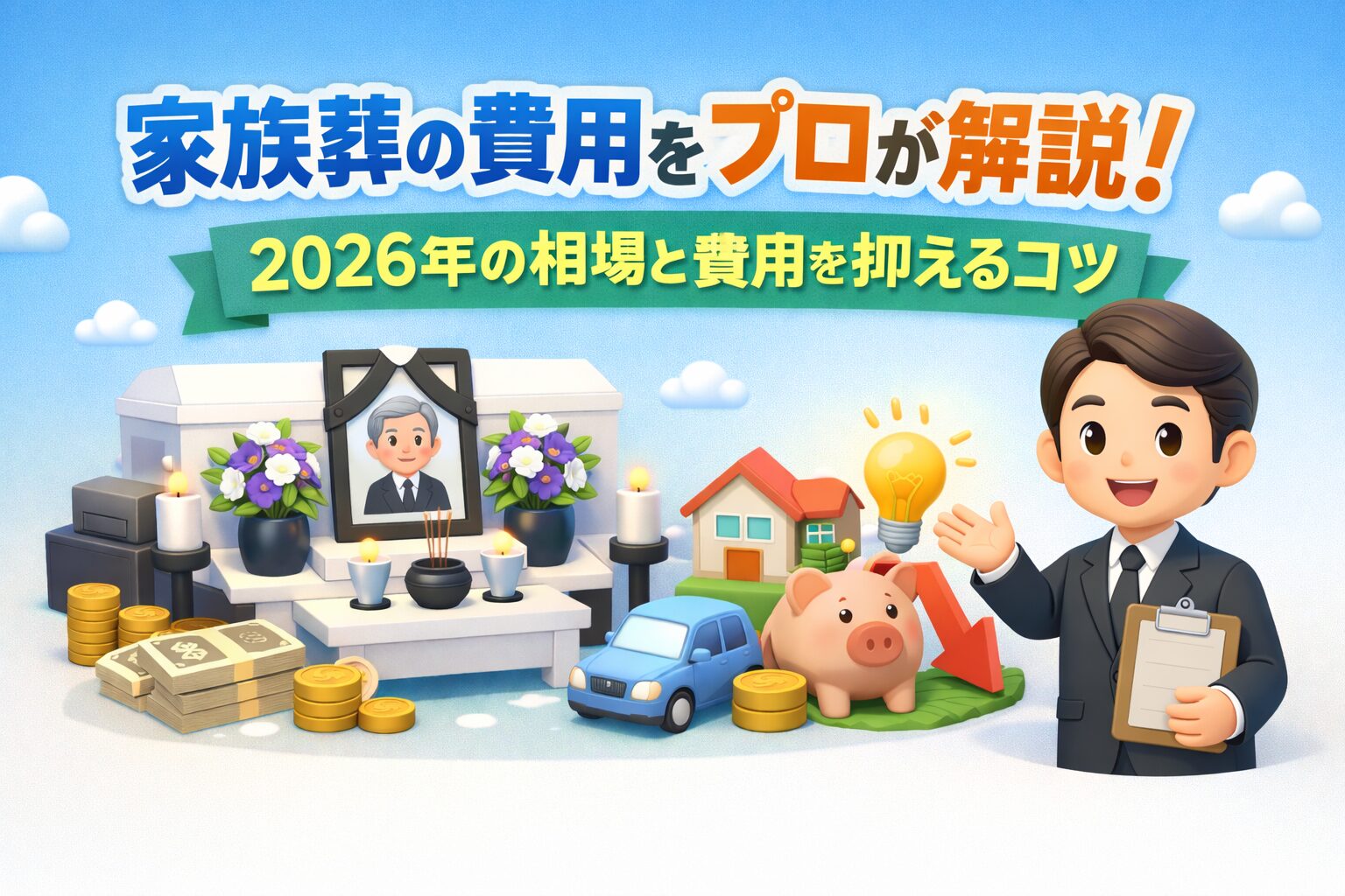 家族葬の費用内訳をプロが解説!2026年の相場と安く抑えるコツ