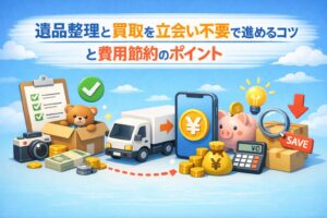 遺品整理と買取を立会い不要で進めるコツと費用節約のポイント