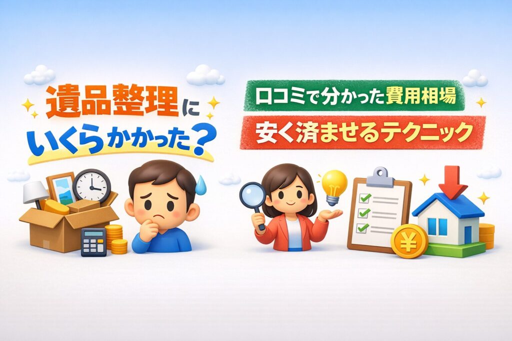 遺品整理 いくら かかった 知恵袋のリアルな声と相場より安く済ませる秘策
