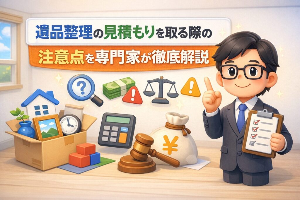 遺品整理の見積もりを取る際の注意点を専門家が徹底解説