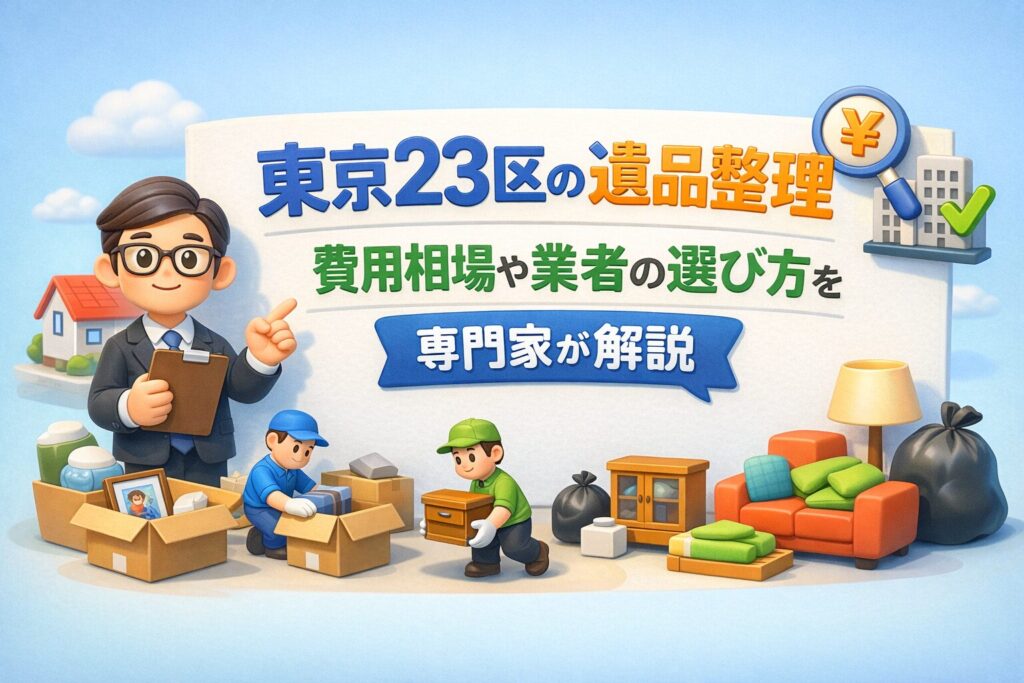 東京23区の遺品整理｜費用相場や業者選びを専門家が徹底解説