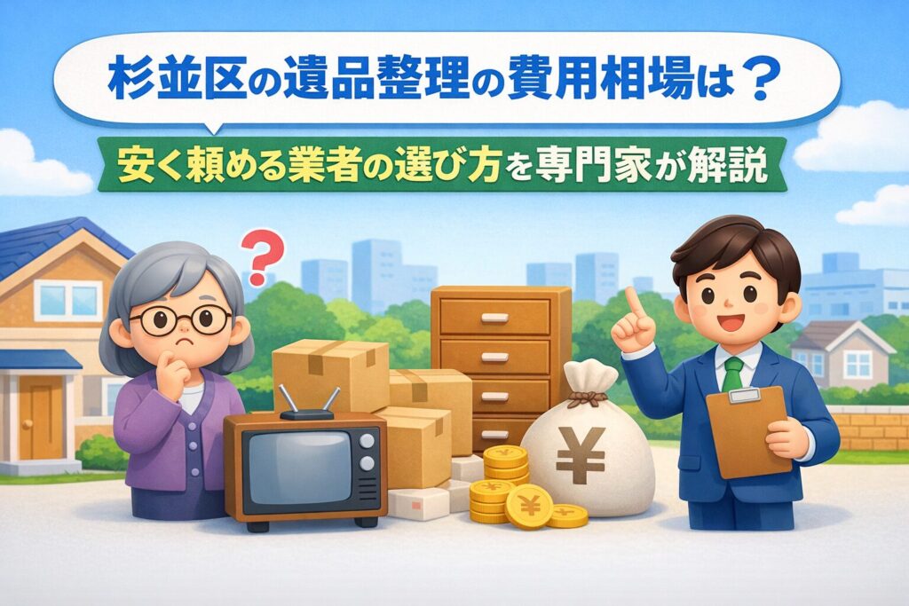 杉並区の遺品整理の費用相場は？安く抑えるコツと業者選び