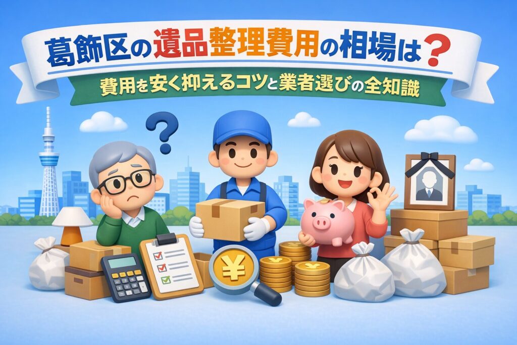 葛飾区の遺品整理の費用相場は？安く抑えるコツと業者選びの全知識