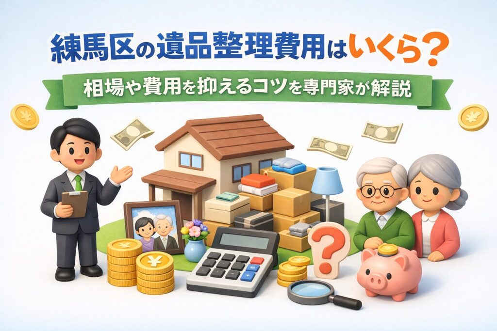 練馬区の遺品整理費用はいくら？相場や安く抑えるコツを専門家が解説