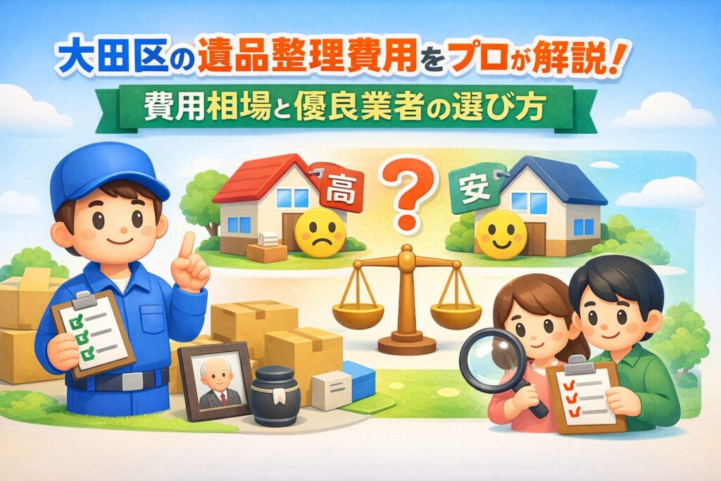 大田区の遺品整理費用をプロが解説！損をしない相場と業者選び