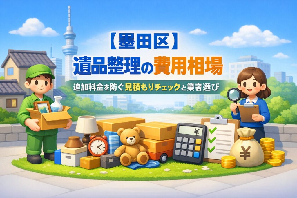 【墨田区】遺品整理の費用相場｜追加料金を防ぐ見積チェックと業者選び