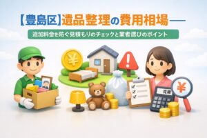 【豊島区】遺品整理の費用相場｜追加料金を防ぐ見積チェックと業者選び