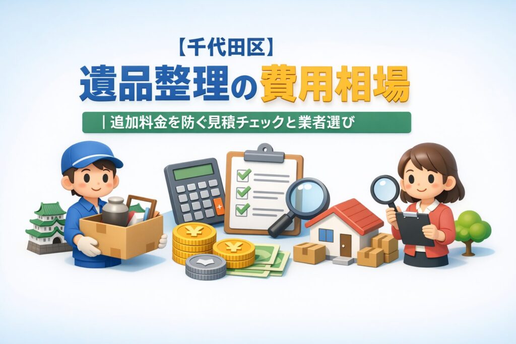 【千代田区】遺品整理の費用相場｜追加料金を防ぐ見積チェックと業者選び